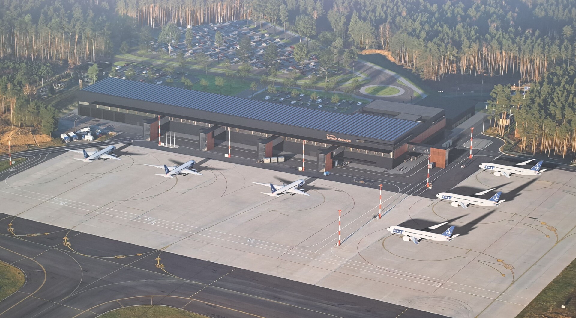 Lotnisko Szczecin – Goleniów będzie miało zupełnie nowy terminal