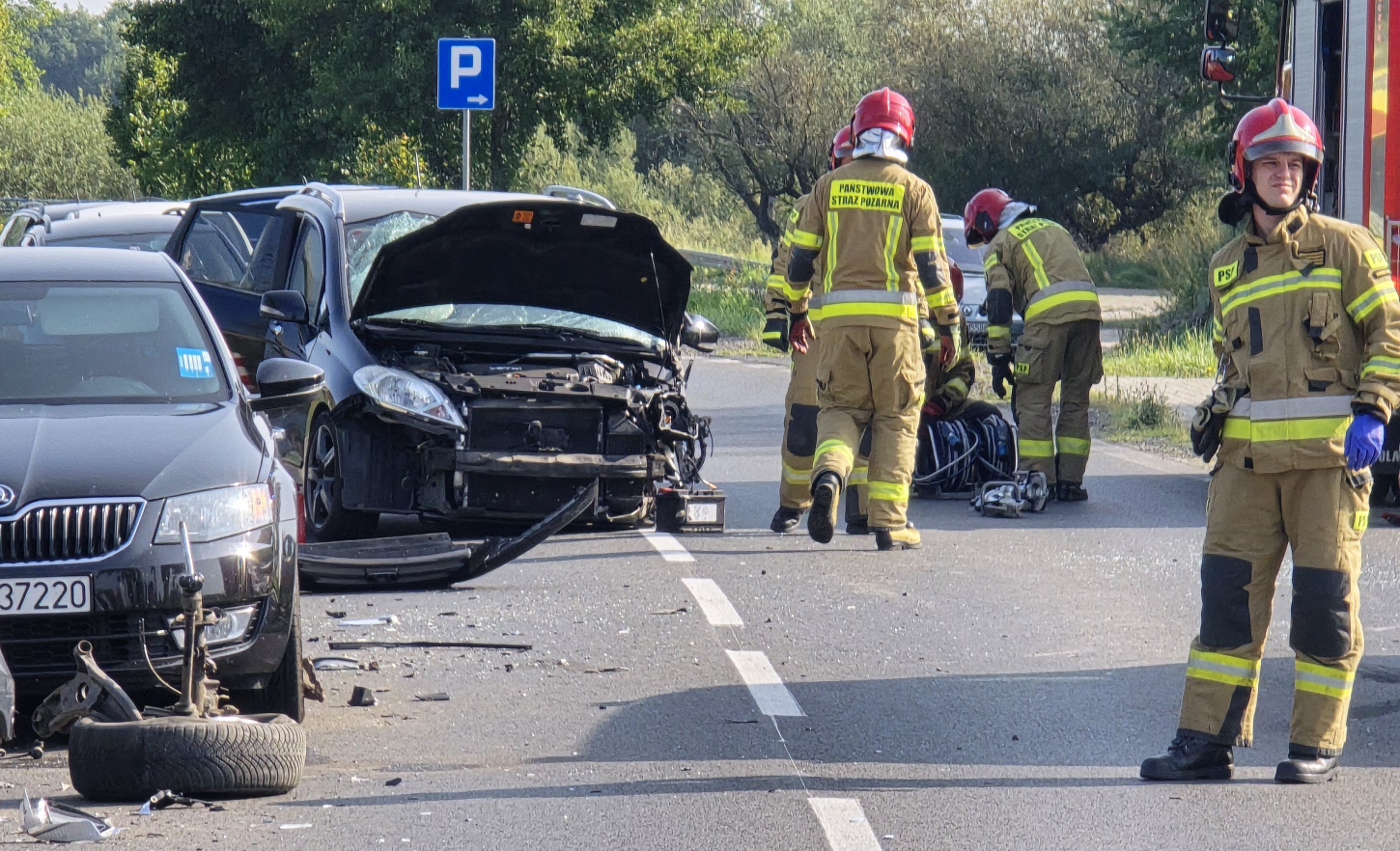 Wypadek na wylotówce z Kamienia Pomorskiego, trasa nad Bałtyk zamknięta