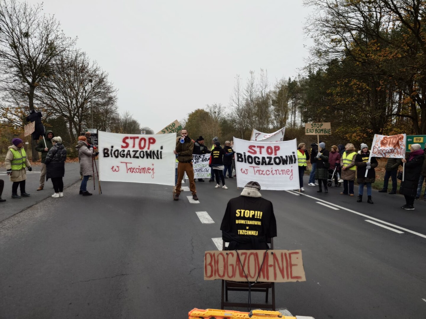 Mieszkańcy Trzcinnej w gminie Nowogródek Pomorski nie chcą biometanowni w pobliżu swoich domów