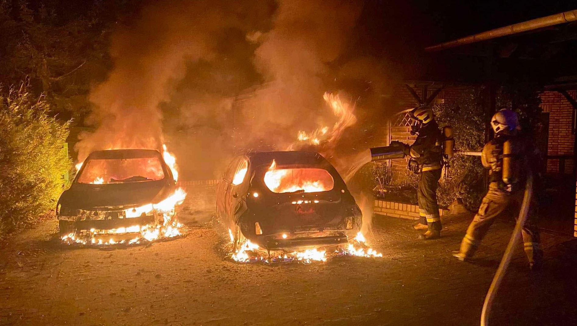 Podpalacz w rękach policjantów