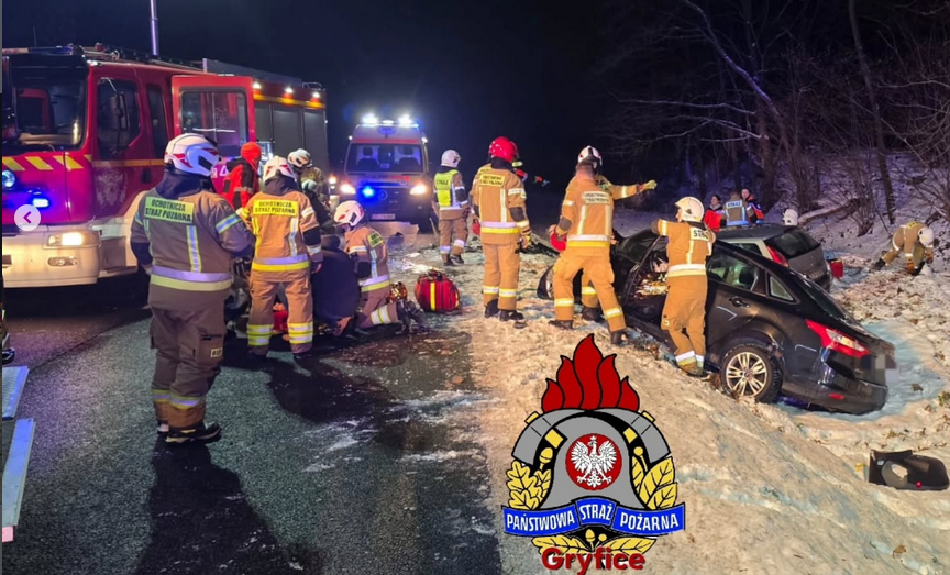 Wypadek koło Płot. Strażacy musieli ciąć blachy samochodów