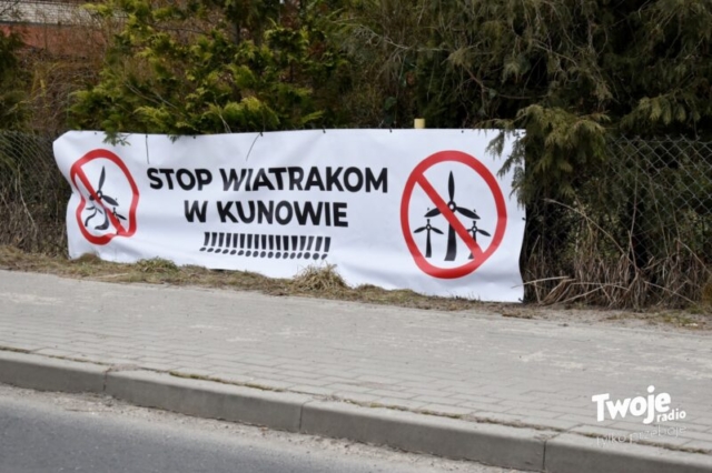 Protest Wiatraki Kunowo