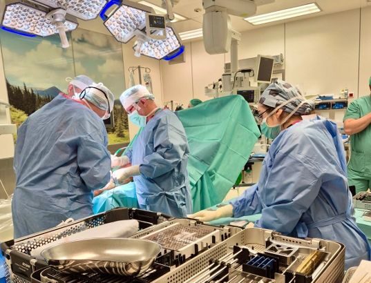 Szczecin. Po raz pierwszy w Polsce lekarze wymienili zużyty implant stawu skokowego